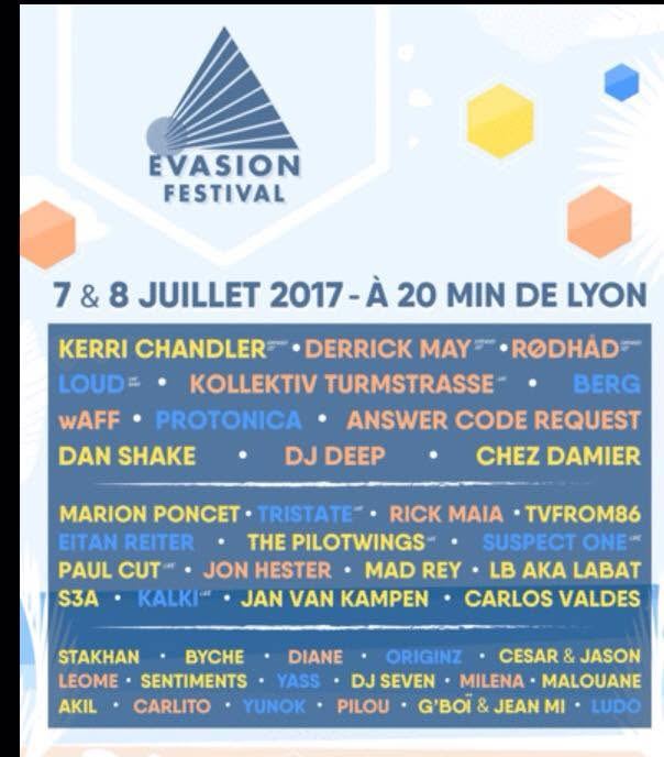 Flyer Évasion Festival 2017